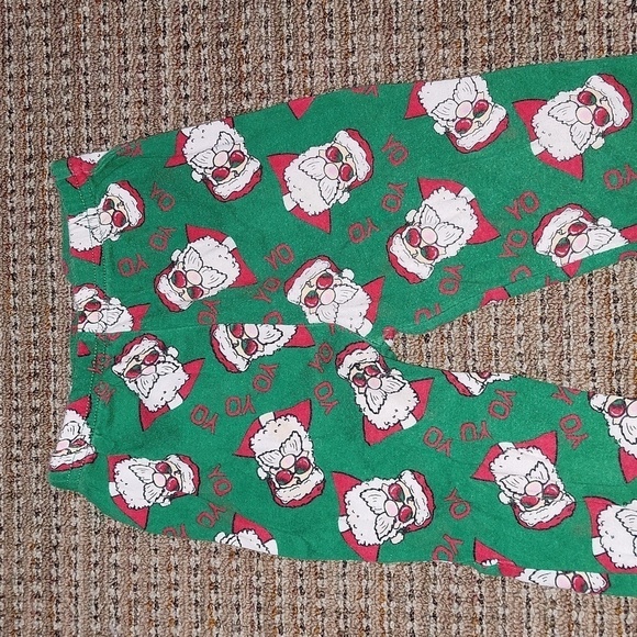 5/$10 Holiday Time size 4T toddler boys pajama pants Santa graphic says Yo Yo yo - Picture 2 of 5